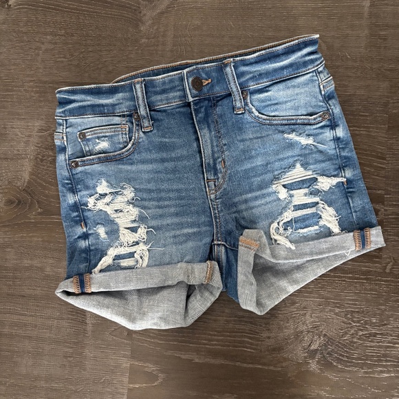 American Eagle size 0 jean shorts - Picture 1 of 1